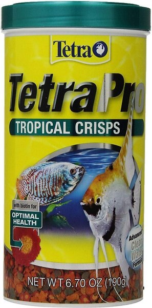 Tetra TetraPro Tropical Crisps Fish Food, 6.7-oz, bundle of 2 slide 1 of 5