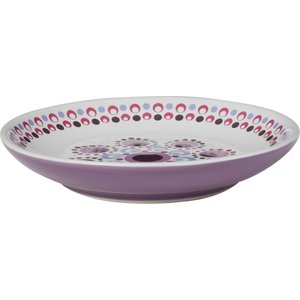 Frisco Kaleidoscope Pattern Non-skid Ceramic Cat Dish, Purple, 0.62 Cup, 2 count