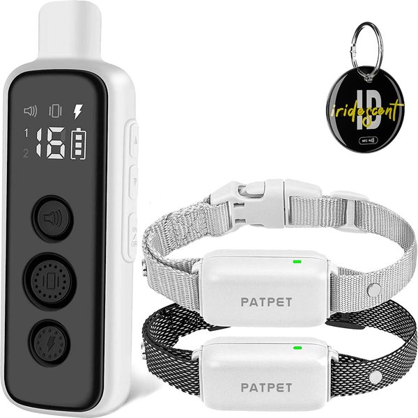 PATPET P650 1000ft Anti-Bark & Remote Dog Training Collar, 2 count slide 1 of 8