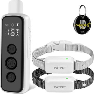 PATPET P650 1000ft Anti-Bark & Remote Dog Training Collar, 2 count