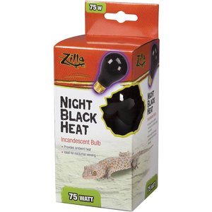 Zilla Night Black Heat Incandescent Reptile Terrarium Lamp, 75-watt, bundle of 3