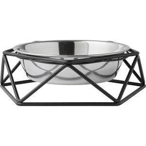 Frisco Elevated Stainless Steel Dog & Cat Bowl with Metal Stand, 3.25 Cups, bundle of 2