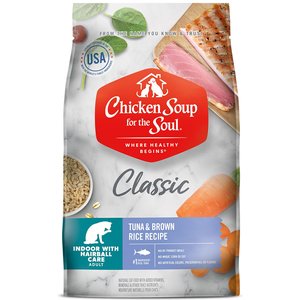 Chicken Soup for the Soul Indoor Tuna & Brown Rice Recipe Dry Cat Food, 4.5-lb bag
