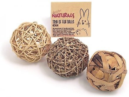 Naturals by Rosewood Trio of Fun Balls Small Pet Toy, 9 count slide 1 of 1