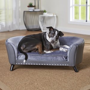 Enchanted Home Pet Paloma Sofa Cat & Dog Bed w/ Removable Cover, Grey