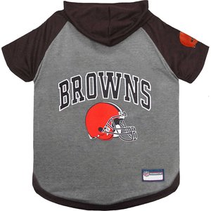 Pets First NFL Dog & Cat Hoodie T-Shirt, Cleveland Browns, Large