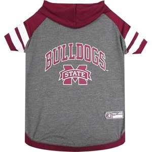 Pets First NCAA Dog & Cat Hoodie T-Shirt, Mississippi State, Large