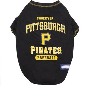 Pets First MLB Dog & Cat T-Shirt, Pittsburgh Pirates, X-Small