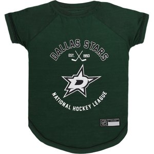 Pets First NHL Dog & Cat T-Shirt, Dallas Stars, Large