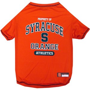 Pets First NCAA Dog & Cat T-Shirt, Syracuse, Large