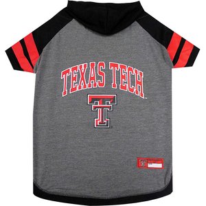 Pets First NCAA Dog & Cat Hoodie T-Shirt, Texas Tech, Small