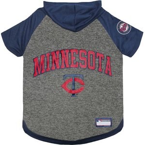 Pets First MLB Dog & Cat Hoodie T-Shirt, Minnesota Twins, Small