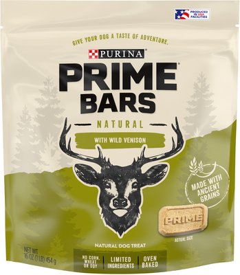 Purina Prime Bars Natural Baked Wild Vension Dog Biscuits, slide 1 of 1