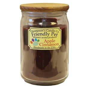 Thompson's Candle Co. Apple Cinnamon Scented Friendly Pet Candle 