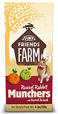 Tiny Friends Farm Russel Munchers Rabbit & Guinea Pig Treats, 4.2-oz bag, slide 1 of 1