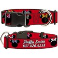 Buckle-Down Disney Minnie Mouse Silhouette Polyester Personalized Dog Collar, Large