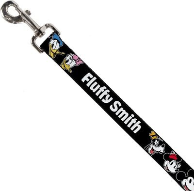 Buckle-Down Disney The Sensational Six Smiling Faces Personalized Dog Leash, slide 1 of 1