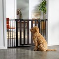 Frisco Wood & Metal Extra Wide Auto-close Pet Gate, 30-in, Expresso