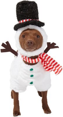 Frisco Front Walking Snowman Dog & Cat Costume, slide 1 of 1
