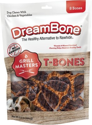 DreamBone Grill Masters T-Bones Chews Dog Treats, slide 1 of 1