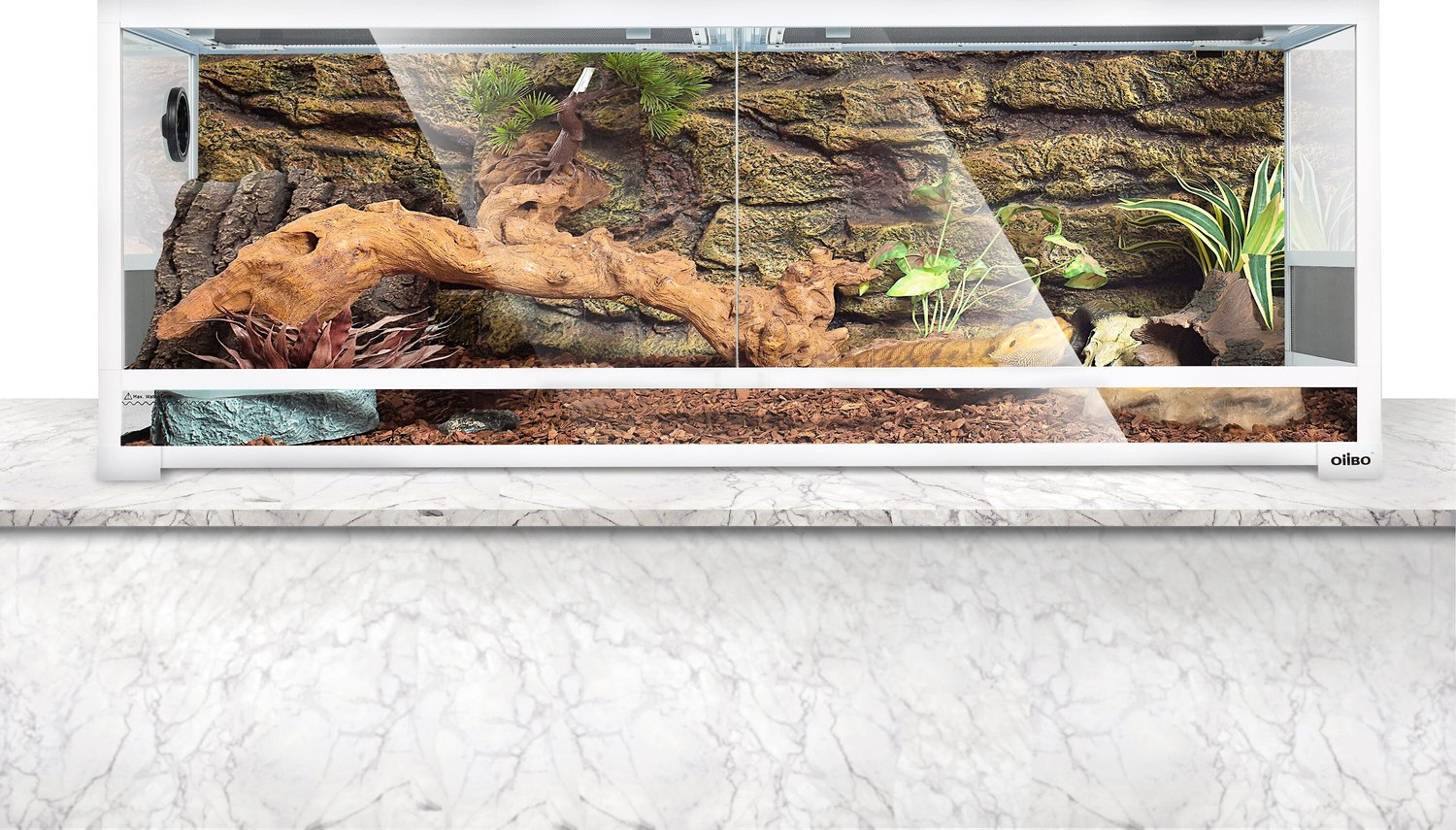OiiBO Glass Screen Ventilation Reptile Terrarium