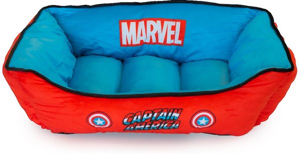Buckle-Down Captain America Bolster Dog Bed slide 1 of 4