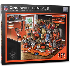 YouTheFan NFL Purebred Fans 500-Piece Puzzle, Cincinnati Bengals