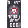 Fan Creations NCAA "All I Need is Football & My Dog" Wall Décor, University of Alabama