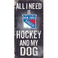 Fan Creations NHL "All I Need is Hockey & My Dog" Wall Décor, New York Rangers