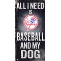 Fan Creations MLB "All I Need is Baseball & My Dog" Wall Décor, New York Yankees 