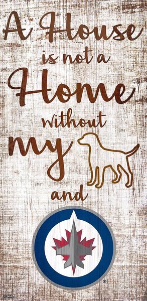 Fan Creations NHL "A House is Not A Home Without My Dog" Wall Décor, Winnipeg Jets slide 1 of 1