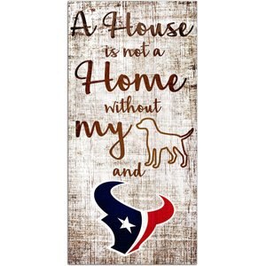 Fan Creations NFL "A House is Not A Home Without My Dog" Wall Décor, Houston Texans