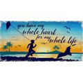 Fan Creations "You have my whole heart for my whole life" Wall Décor
