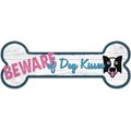 Fan Creations "Beware dog kisses" Dogbone cutout