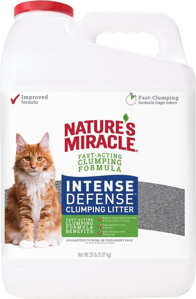 Nature's Miracle Intense Defense Scented Clumping Clay Cat Litter, 20-lb tub slide 1 of 9