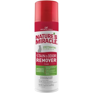 Nature's Miracle Advanced Cat Stain & Odor Eliminator Foam, 17.5-oz bottle