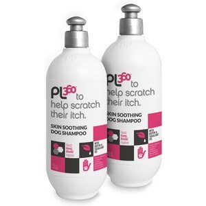 PL360 Skin Soothing Honey Almond Fragrance Dog Shampoo, 16-oz bottle, 2 count