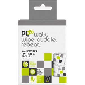 PL360 Walk Wipes Dog Cleaning Wipes, 50 count