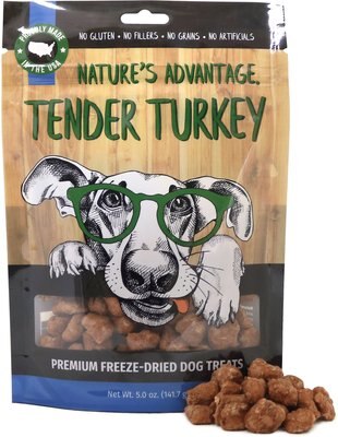 Nature's Advantage Grain-Free Tender Turkey Freeze-Dried Dog Treats, 5-oz bag, slide 1 of 1