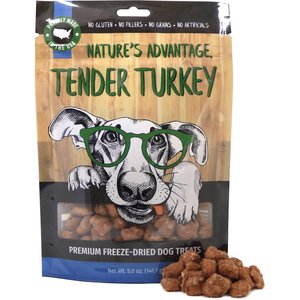 Nature's Advantage Grain-Free Tender Turkey Freeze-Dried Dog Treats, 5-oz bag