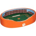StadiumSpot ACC College Stadium Bolster Dog Bed w/ Removable Cover, Clemson University, Small