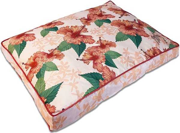 Guy Harvey Hibiscus Pillow Dog Bed w/ Removable Cover, Small/Medium slide 1 of 1