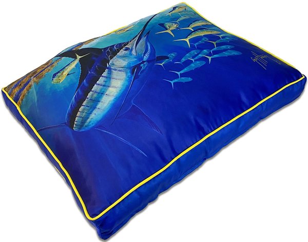 Guy Harvey Blue Escape Pillow Dog Bed w/ Removable Cover, Small/Medium slide 1 of 1