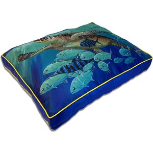 Guy Harvey Hawksbill Caravan Pillow Dog Bed w/ Removable Cover, Large/X-Large