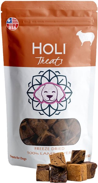 HOLI Lamb Liver Grain-Free Freeze-Dried Dog Treats, 2-oz bag slide 1 of 4