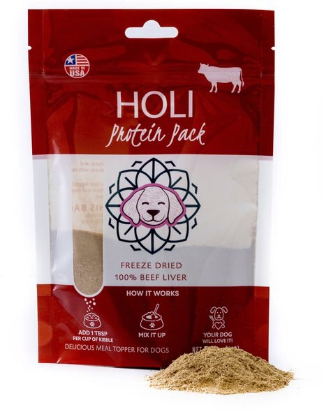 HOLI Beef Liver Protein Pack Grain-Free Freeze-Dried Dog Food Topper, 2-oz bag slide 1 of 4