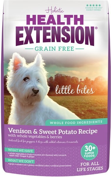 Health Extension Little Bites Grain-Free Venison Recipe Dry Dog Food, 3.5-lb bag slide 1 of 6