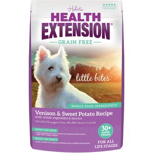 Health Extension Little Bites Grain-Free Venison Recipe Dry Dog Food, 3.5-lb bag
