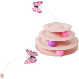 Frisco Butterfly Cat Tracks Cat Toy, Pink