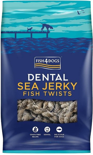 Fish4Dogs Sea Jerky Fish Twists Dog Treats, 1.1-lb bag slide 1 of 4